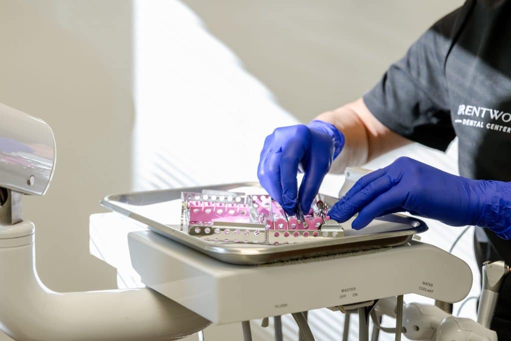 Dental image on computer