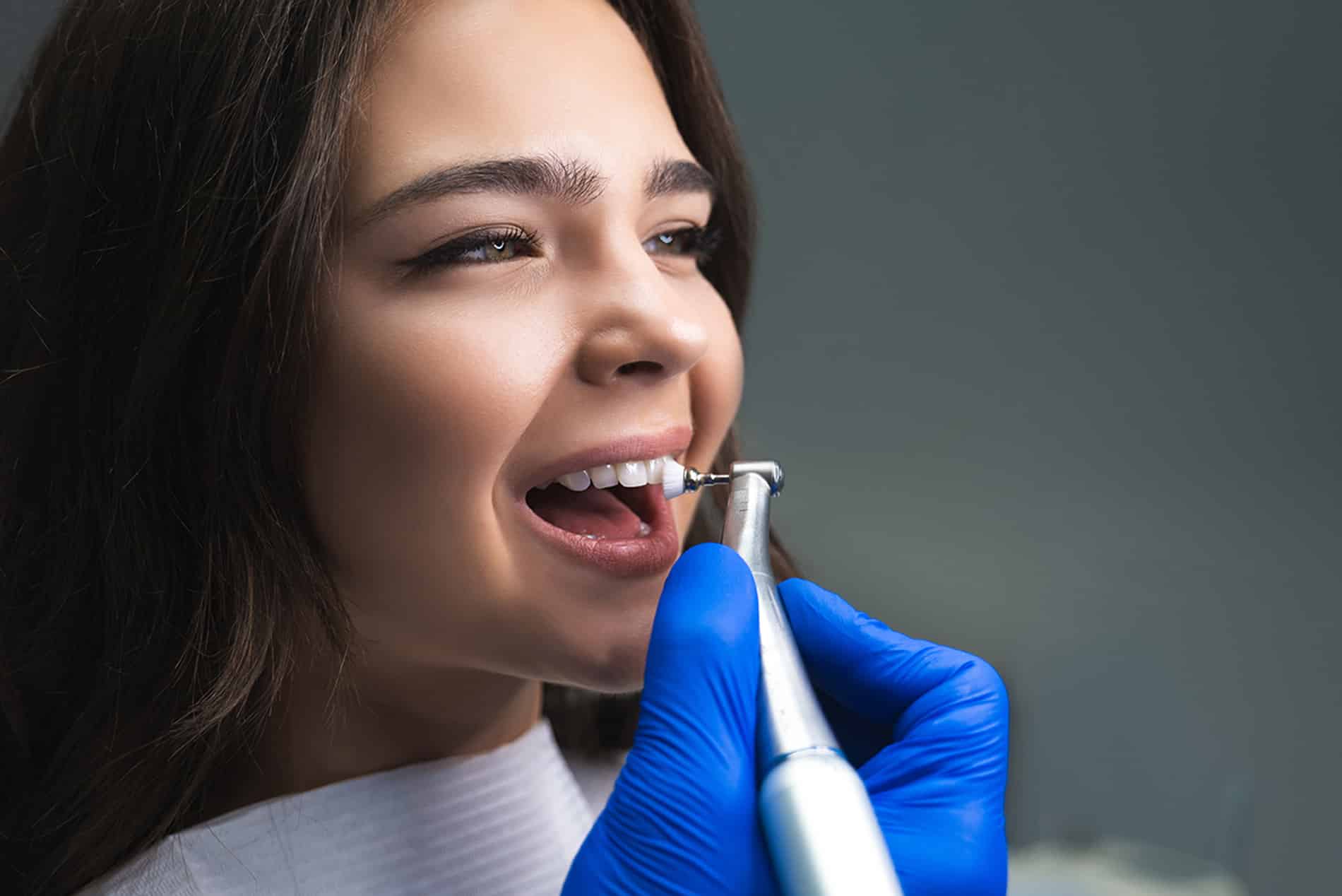 Girl getting her teeth cleaned in Brentwood, TN